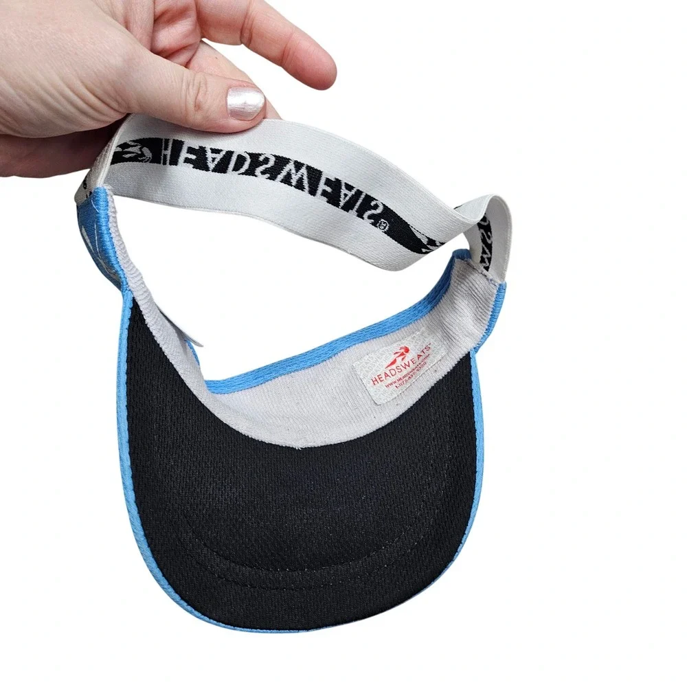 HEADSWEATS Blue Crew USA Athletic Visor Cap Hat Light Blue Sporty‎ Outdoor